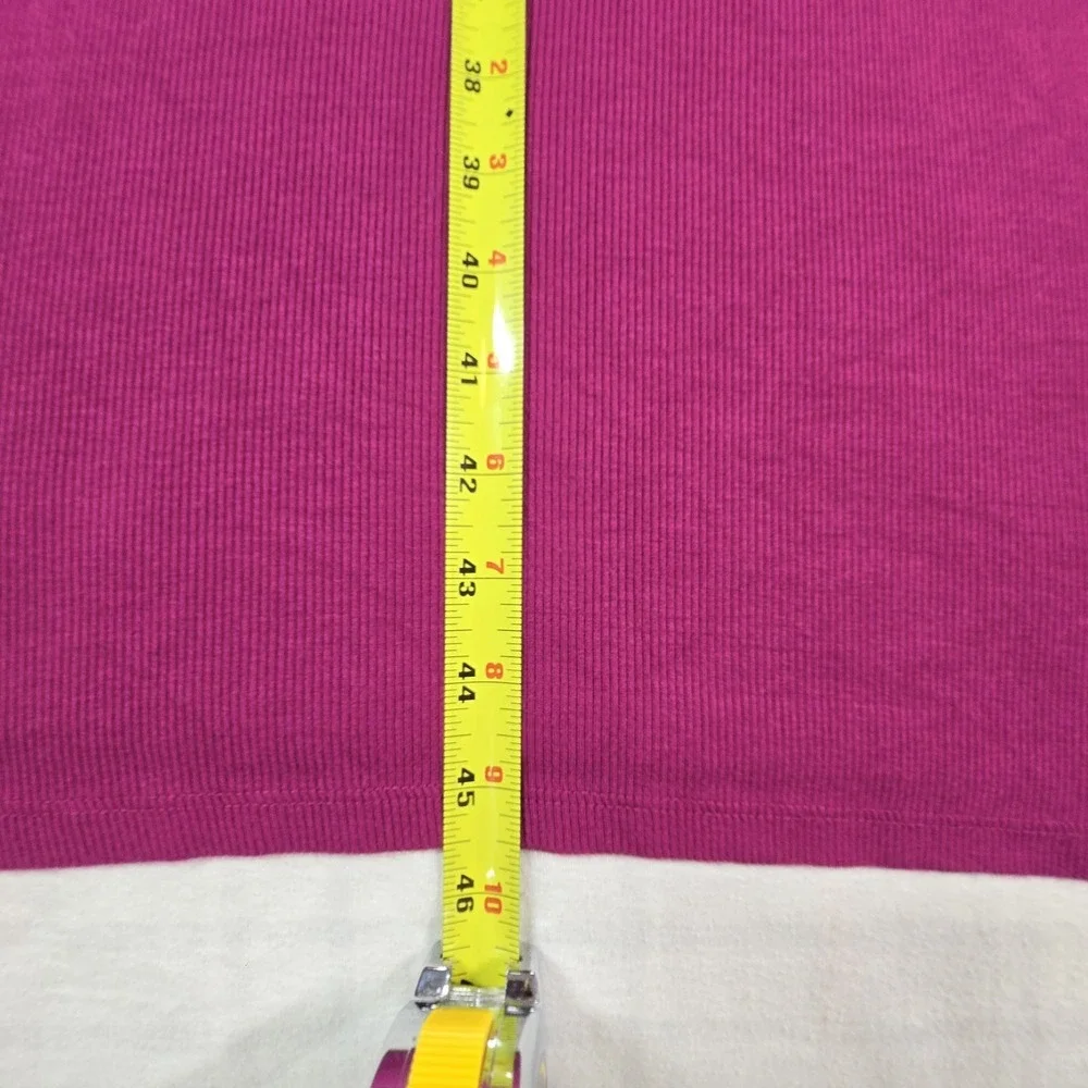 Boden Rib Jersey Midi T-Shirt Dress Short Sleeve V-Neck Side Slits Purple US 6P